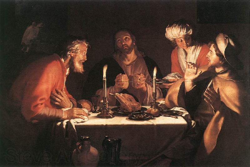 BLOEMAERT, Abraham The Emmaus Disciples Norge oil painting art